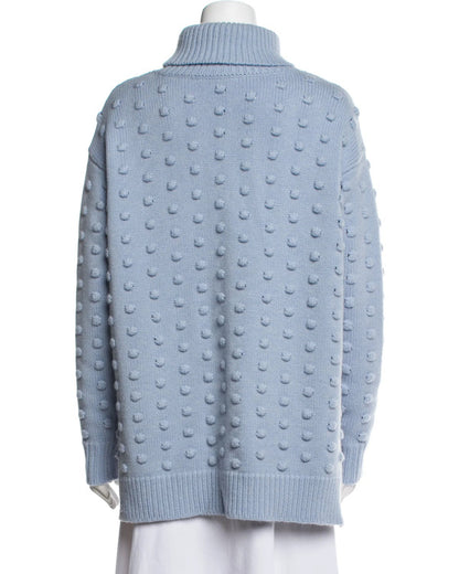 The Today Show 2025 Jenna Bush Hager Blue Pom Sweater