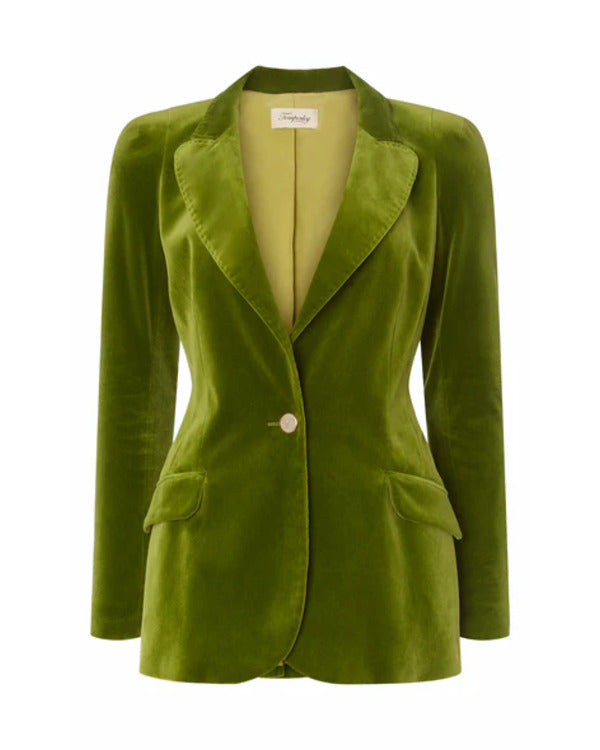 The One Show 2025 Harriet Walter Green Velvet Blazer