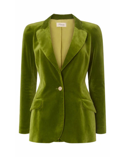 The One Show 2025 Harriet Walter Green Velvet Blazer
