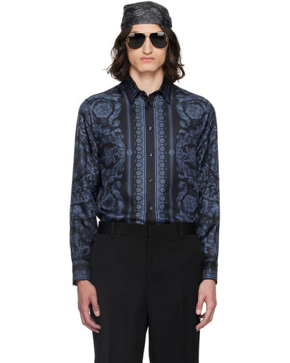 The Today Show 2025 Bert Kreischer Blue Printed Shirt