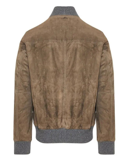 The View 2025 Michael Gandolfini Brown Suede Jacket