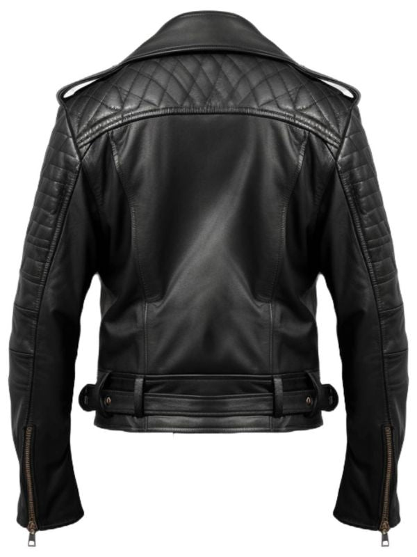 Men Black Biker Leather Jacket - Biker Jacket For Men
