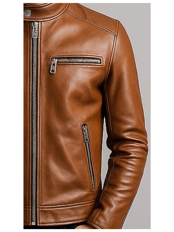 Men Brown Leather Jacket - Leather Jacket Brown