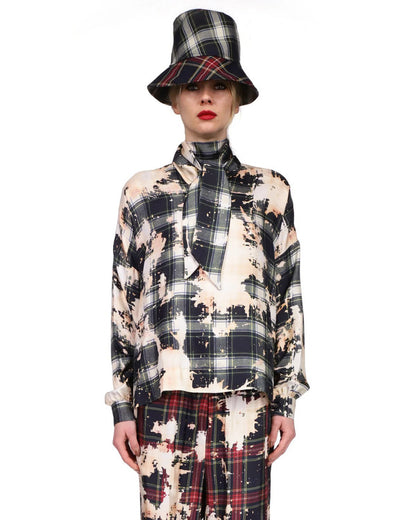 The Today Show 2025 Dr. Pimple Popper Printed Tie Neck Blouse