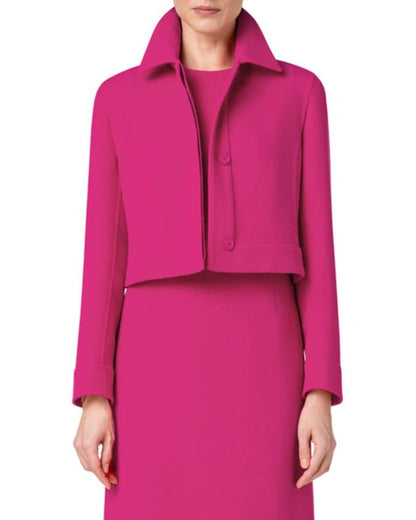 The Today Show 2025 Anne Thompson Pink Cropped Jacket
