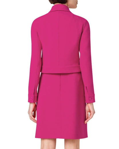 The Today Show 2025 Anne Thompson Pink Cropped Jacket