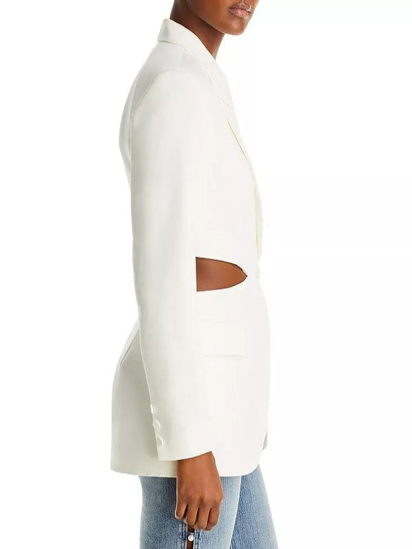 Selling The City 2025 Abigail Godfrey White Cutout Blazer