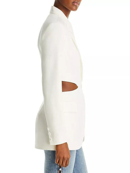 Selling The City 2025 Abigail Godfrey White Cutout Blazer