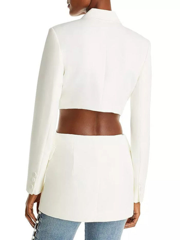 Selling The City 2025 Abigail Godfrey White Cutout Blazer