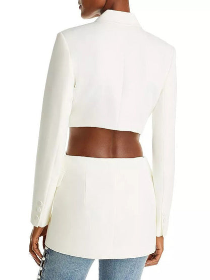 Selling The City 2025 Abigail Godfrey White Cutout Blazer