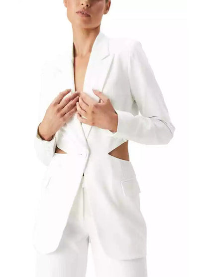 Selling The City 2025 Abigail Godfrey White Cutout Blazer