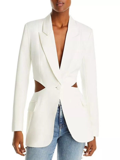 Selling The City 2025 Abigail Godfrey White Cutout Blazer