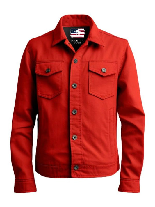 Red Cotton Shirt