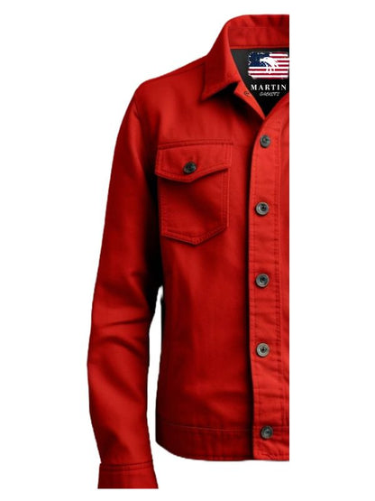 Red Cotton Shirt