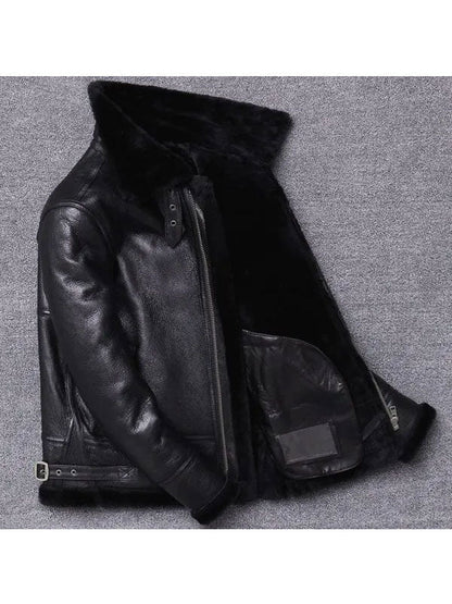 Men’s Sheepskin Winter Fur Coat Jacket
