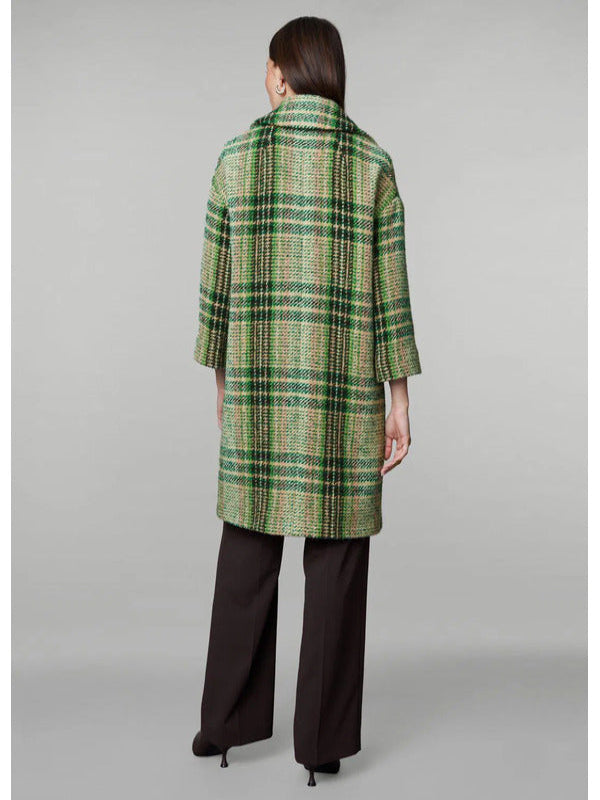 Playing Nice 2025 Lucy Lambert Green Plaid Coat