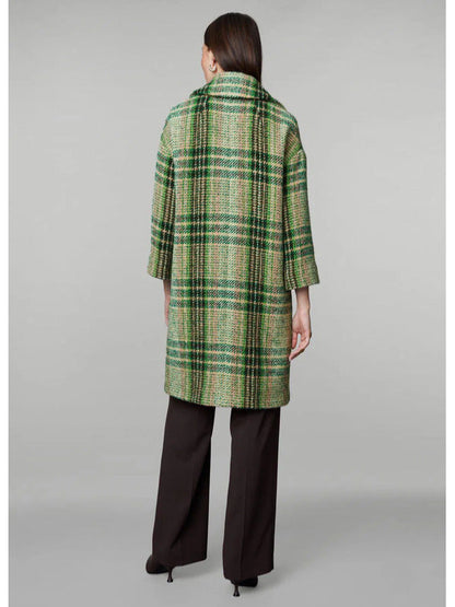 Playing Nice 2025 Lucy Lambert Green Plaid Coat