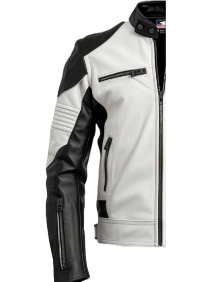 White Leather Jacket - Faux Leather Jacket