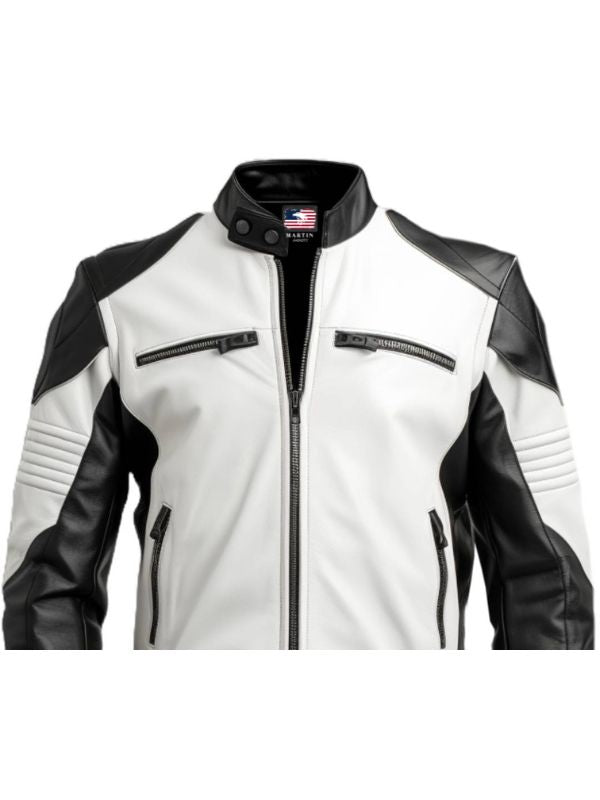 White Leather Jacket - Faux Leather Jacket