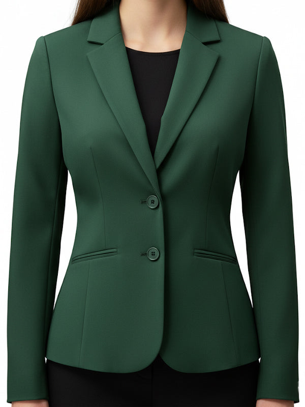 Women Green Cotton Jacket