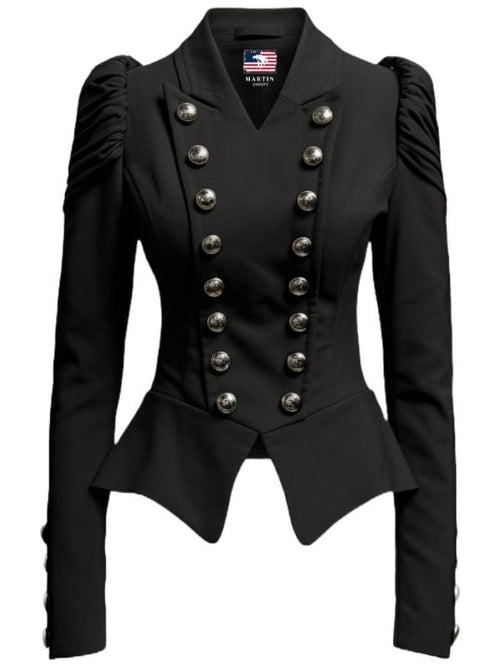 Women Military Style Cotton Jacket