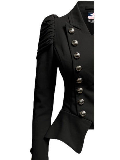 Women Military Style Cotton Jacket