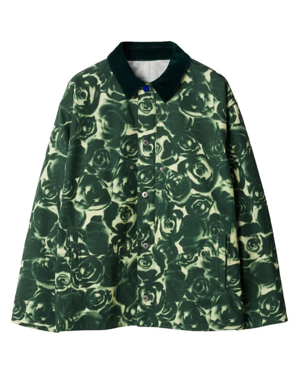 The Residence 2025 Taran Killam Green Rose Print Jacket