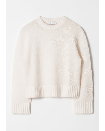 The Today Show 2025 Allison Matey White Floral Sweater