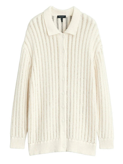 When The Phone Rings 2025 Chae Soo-Bin White Knit Cardigan