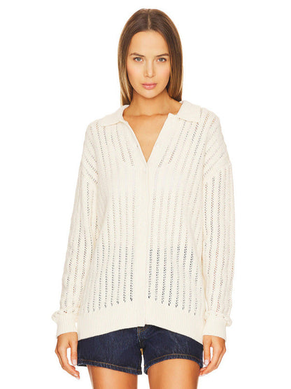 When The Phone Rings 2025 Chae Soo-Bin White Knit Cardigan