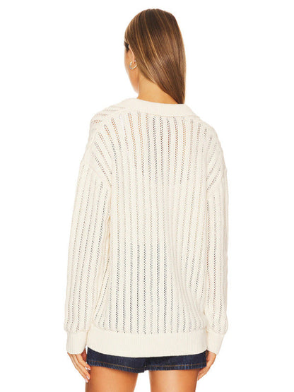 When The Phone Rings 2025 Chae Soo-Bin White Knit Cardigan