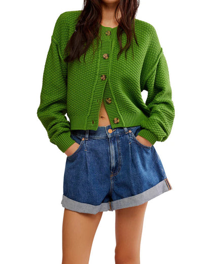 The Hunting Party 2025 Green Knit Cardigan