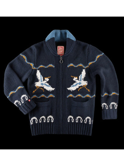 This Morning 2025 Ben Shephard Blue Crane Knitted Cardigan