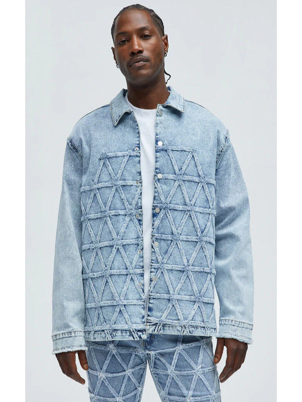 Sherri 2025 Jawn Murray Light Blue Wash Denim Shirt