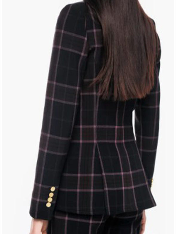 Watson 2025 Eve Harlow Black Plaid Blazer