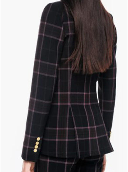 Watson 2025 Eve Harlow Black Plaid Blazer